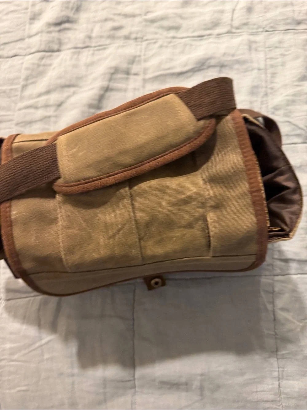 Legacy Waxed Canvas Duffel Beer Caddy - Olive and Brown